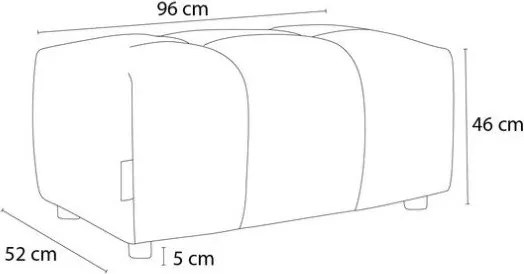 Taburet albastru cu tapițerie din chenille Roxelane – Bobochic Paris