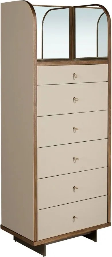 Comoda cu oglinda, sertar cu spatiu pentru ceasuri si bijuterii Chiffonier