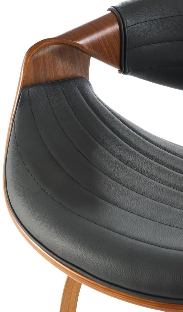 Scaun de bar H123 negru/nuc