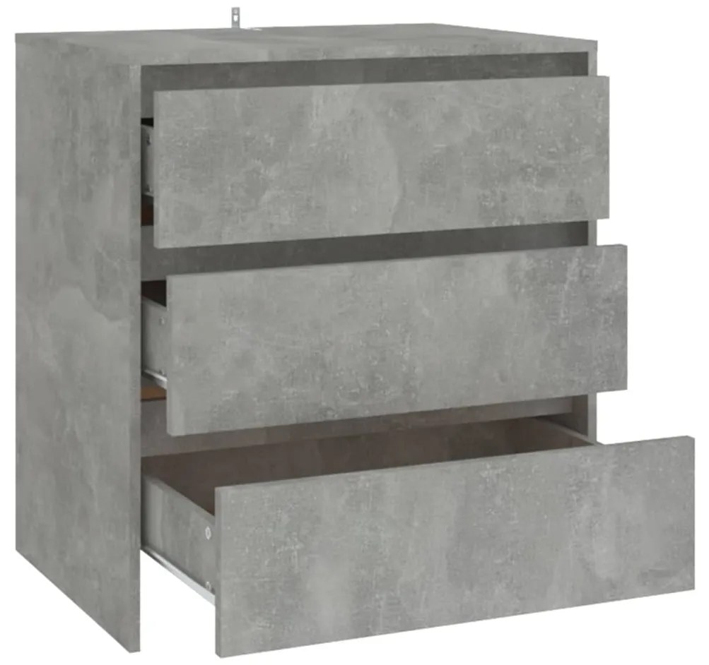 Servanta, gri beton, 70x41x75 cm, PAL 1, Gri beton