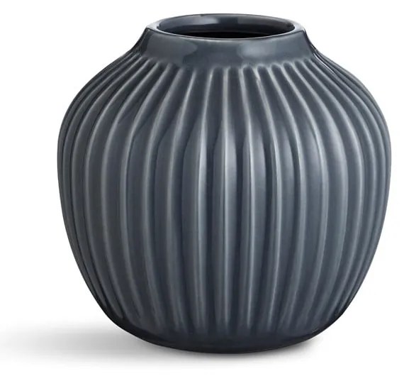 Vazădin gresie Kähler Design Hammershoi, mică, înălțime 12,5 cm, gri antracit
