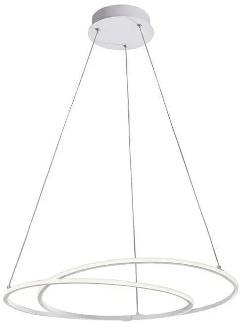 Lustra suspendata LED design modern Viarregio alb