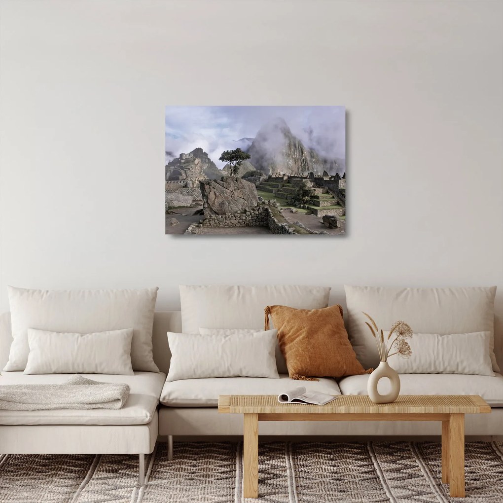 Tablou pe sticlă - Machu Picchu (70x50 cm)