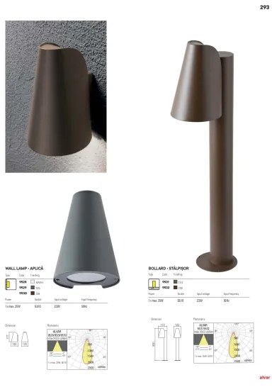 Redo 9532 - Lampă exterior ALVAR 1xGU10/35W/230V IP44