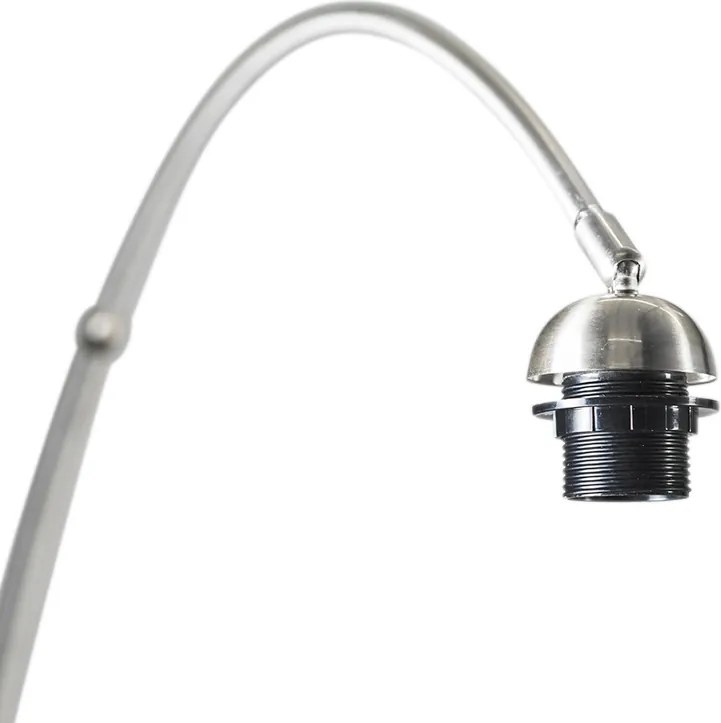 Lampă cu arc din oțel cu abajur verde mușchi 50/50/25 - XXL