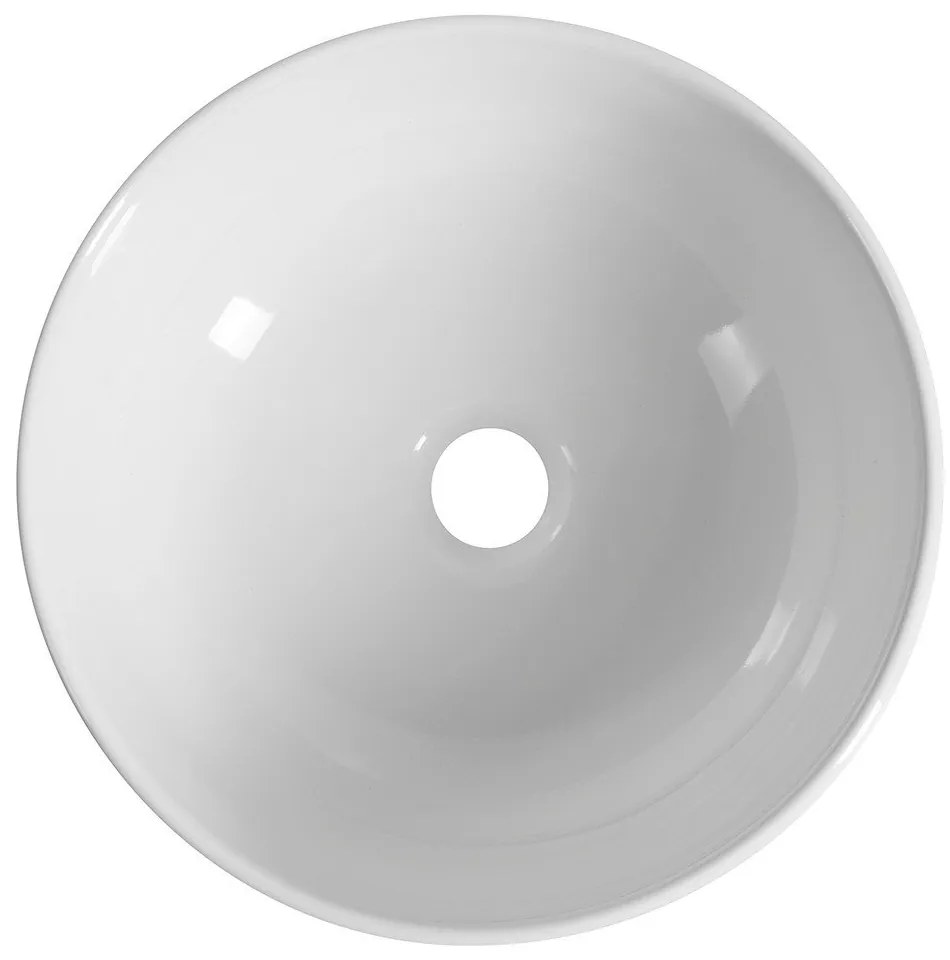 Chiuvetă albă rotundă din ceramică ø 33 cm Emmi – Sapho