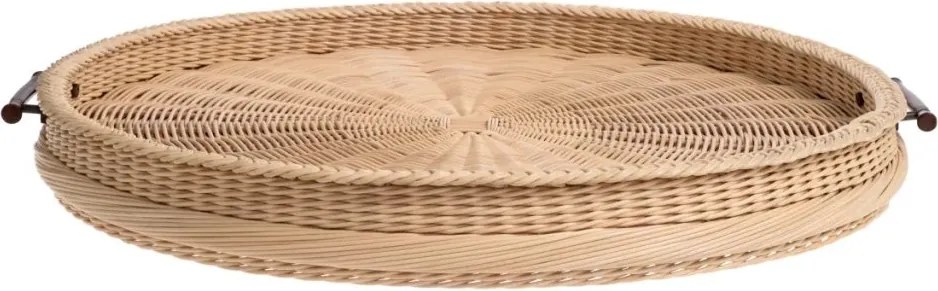 Tava design LUX realizata manual din ratan Vimini L