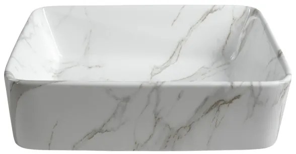 Sapho - Lavoar pe blat DALMA 47,5 x 37,5 cm, ceramică/Carrara