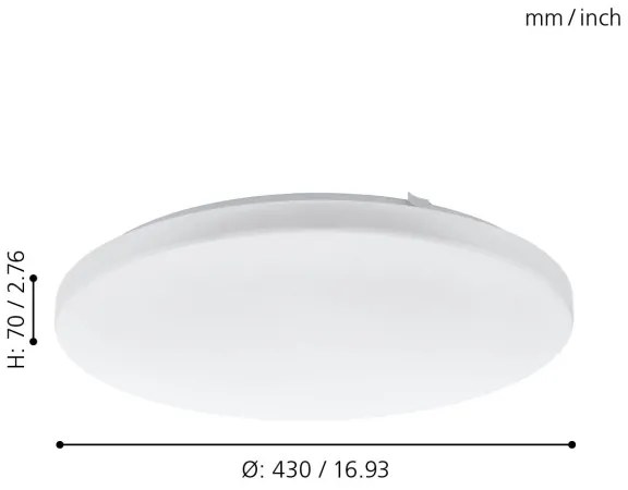 Eglo 97873 - LED Plafonieră FRANIA LED/33,5W/230V
