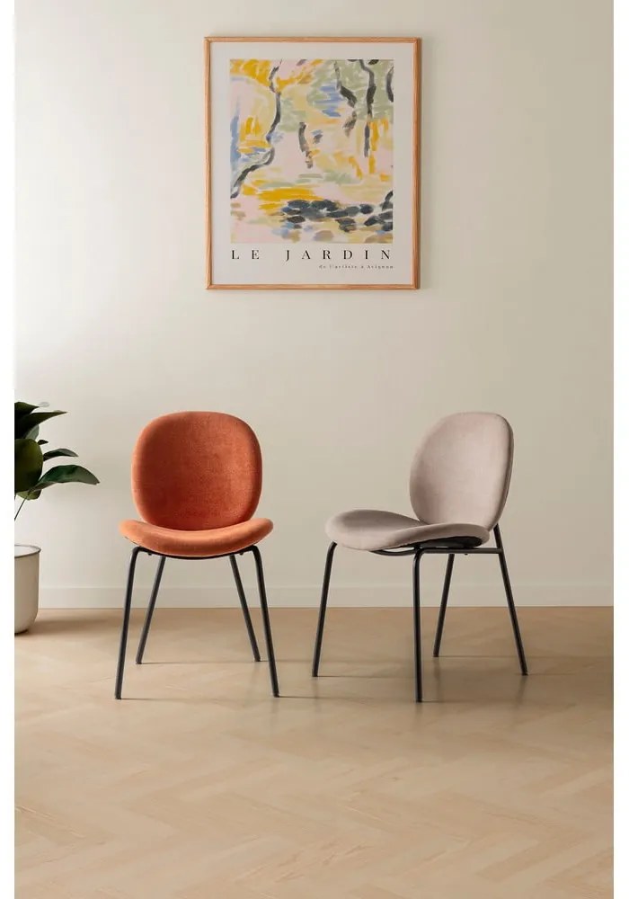 Scaune de dining bej 2 buc. Cori – Marckeric