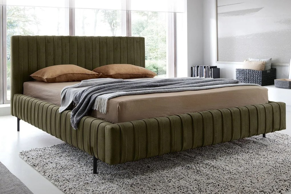 Pat lemn masiv Tapițat Plix cu Ladă Depozitare Personalizabil 140/160/180 x 200 cm - Velvetmat 100, 180 x 200 cm