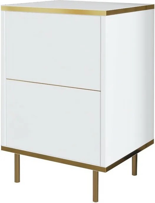 Noptieră Imaj White and Gold