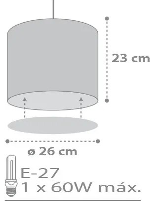 Dalber D-62012E - Lustră copii SWEET DREAM 1xE27/60W/230V