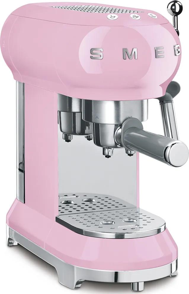 Aparat de cafea pentru Espresso / Cappuccino 50's Retro Style 15 bar 2 cești, roz - SMEG