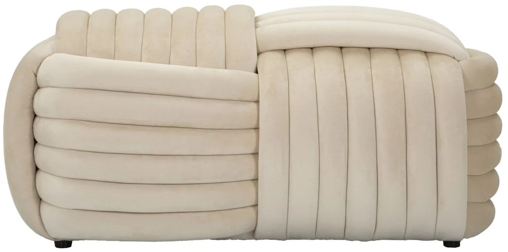Mauro Ferrettibancă Softy Crem, Dimensiuni: 90X45X45 cm. | Aosom Romania