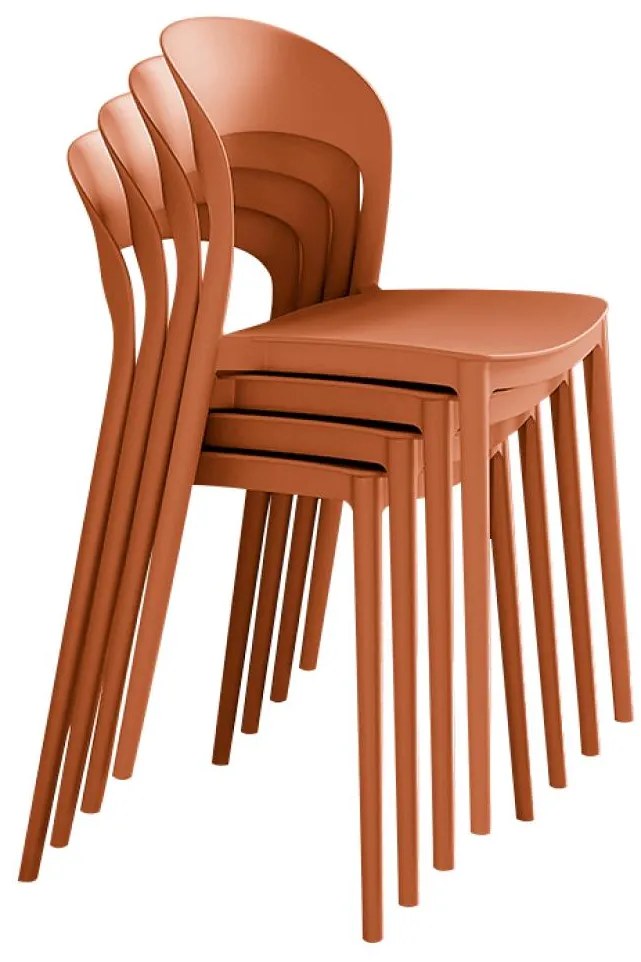 Scaun sufragerie Recibir (portocalilu) . 1116463