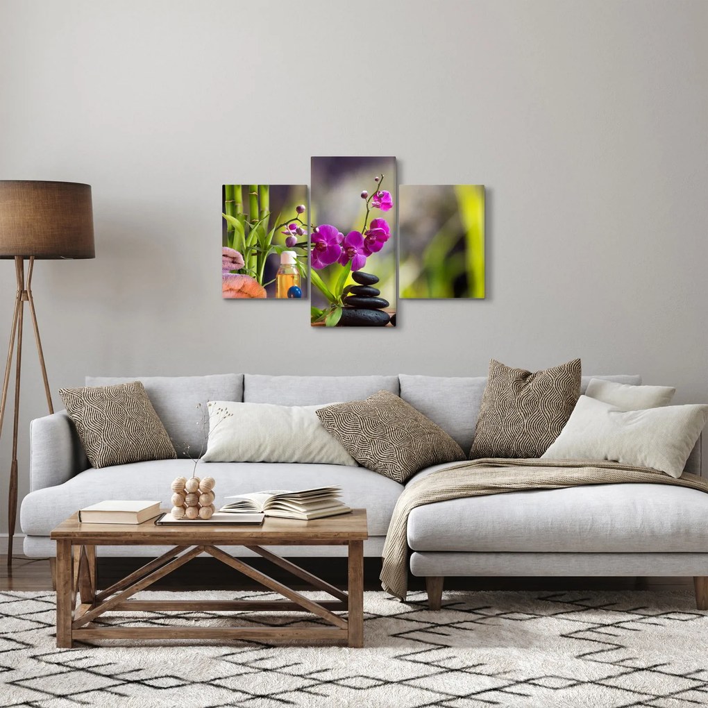 Tablou - spa and stones (90x60 cm)
