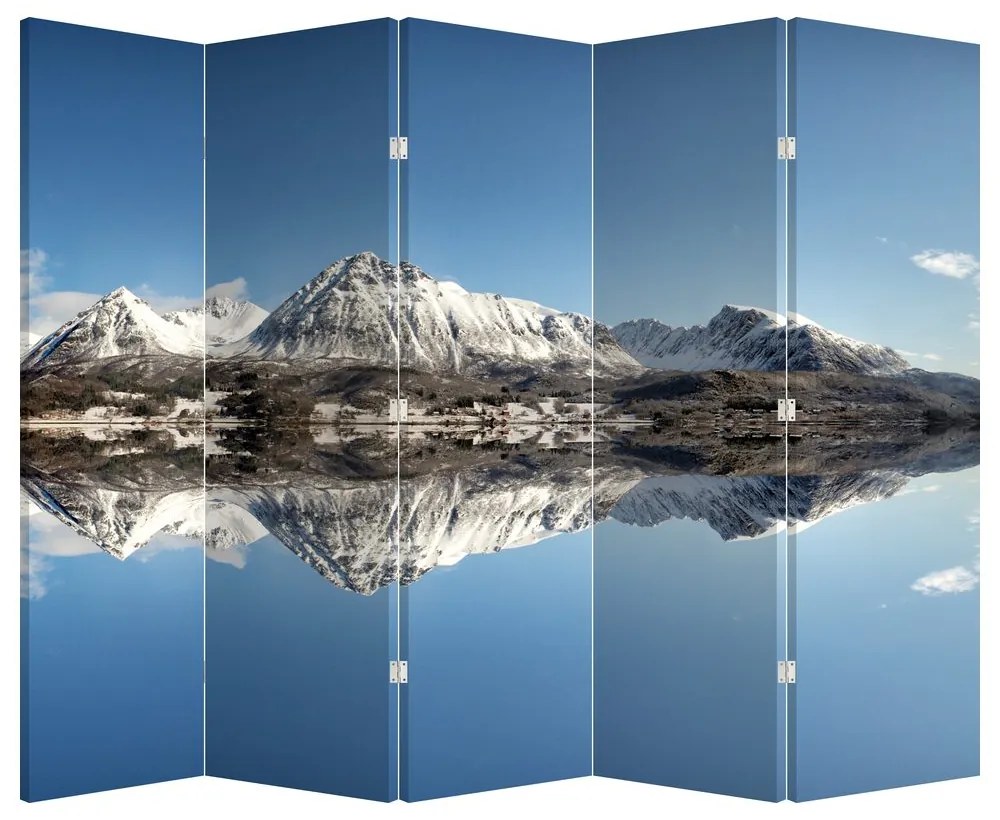 Paravan - Munți și reflectarea lor (210x170 cm)