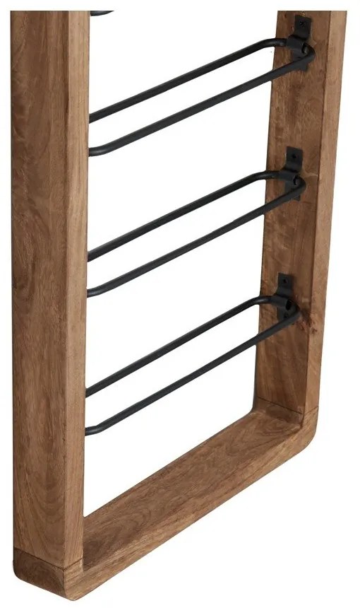 Suport pentru vin de perete pentru 8 sticle maro Sorrento – Light &amp; Living