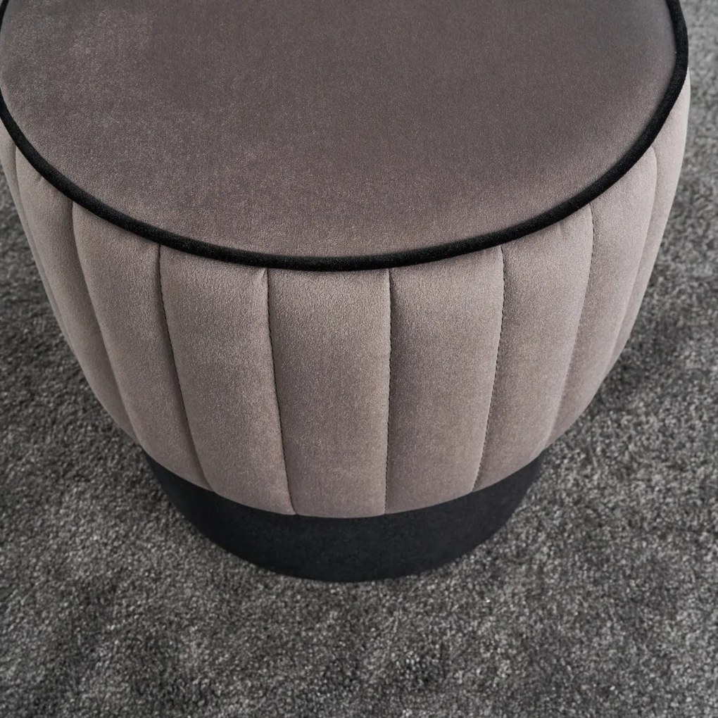 Taburet Rose Pouf Gri