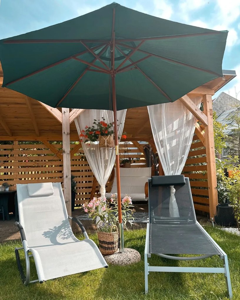 Umbrelă de grădină 270 cm TRATORIA II (poliester) (verde). 1019449