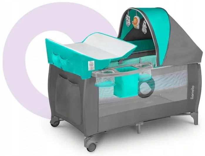 ShopJK PĂTUȚ DE CĂLĂTORIE LIONELO SVEN PLUS TURQUOISE SCANDI