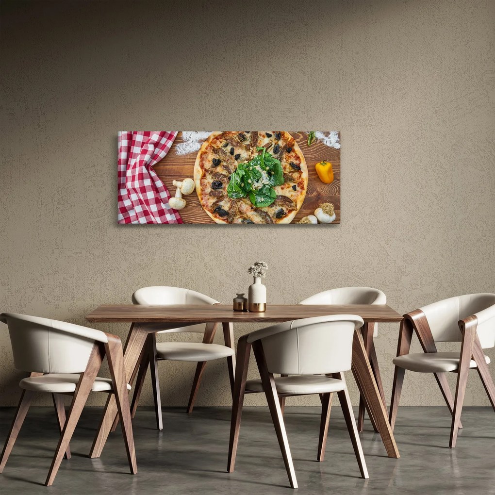 Tablou cu pizza (120x50 cm)