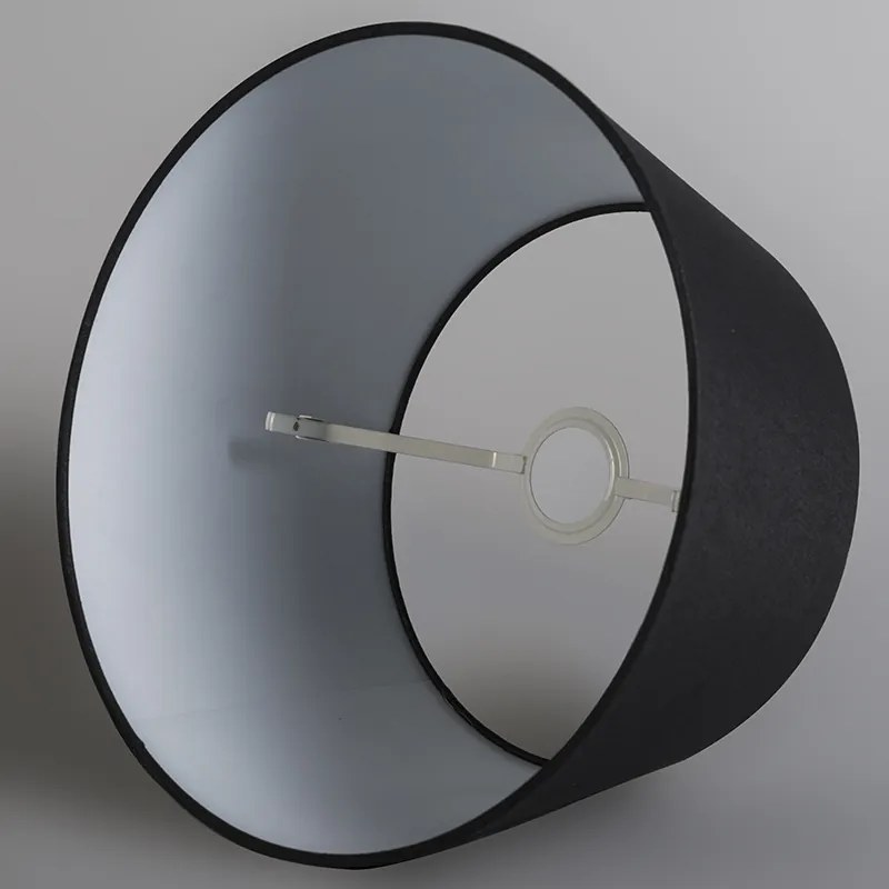 Abajur din in negru 35 cm