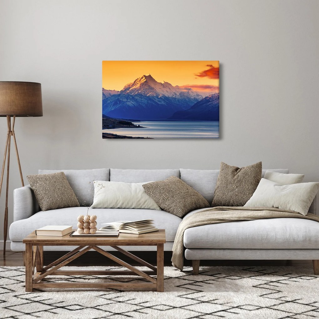 Tablou - Lacul Pukaki (90x60 cm)