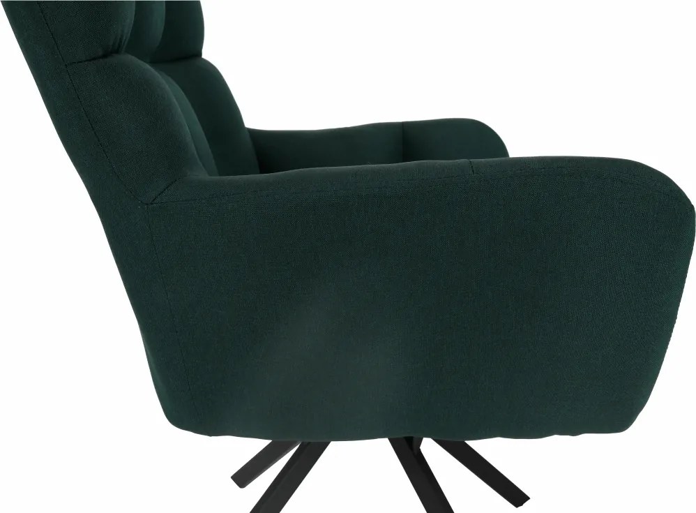 Scaun de design, ţesătură verde, KOMODO