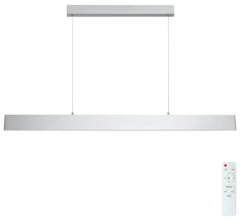 Lustră LED dimabilă pe cablu Brilagi SLIMLINE LED/40W/230V 3000-6000K argintiu + telecomandă