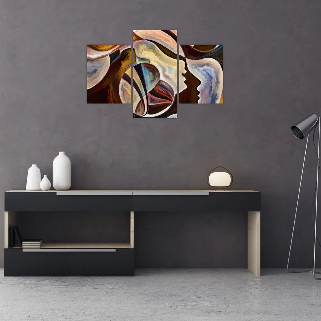 Tablou - Abstractizarea capetelor (90x60 cm)