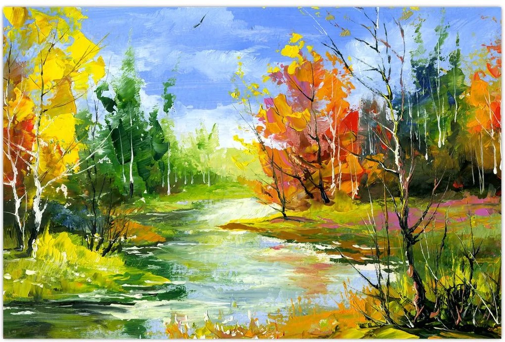 Tablou - Peisaj - pictură (90x60 cm)