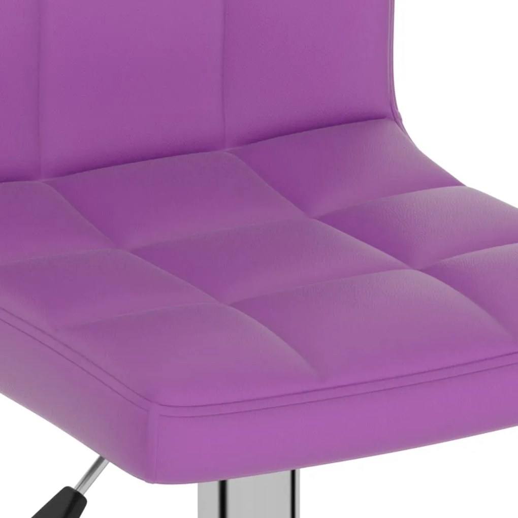 Scaun de bar, violet, piele ecologica 1, Violet