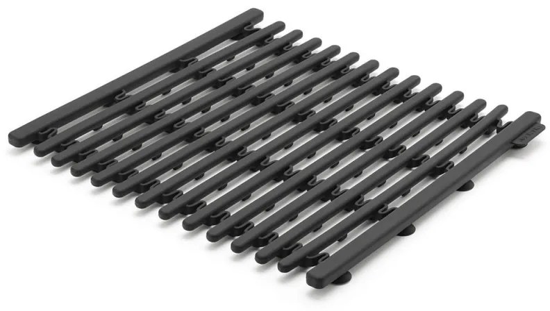 Suport de vase din silicon Brabantia SinkSide 1004155, Până la 220C, Lățime reglabilă, Gri închis