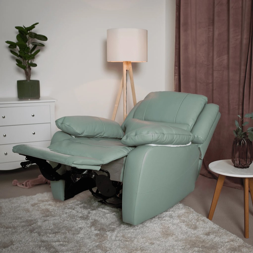 Fotoliu de relaxare, piele / piele ecologică neomint, VIVAN