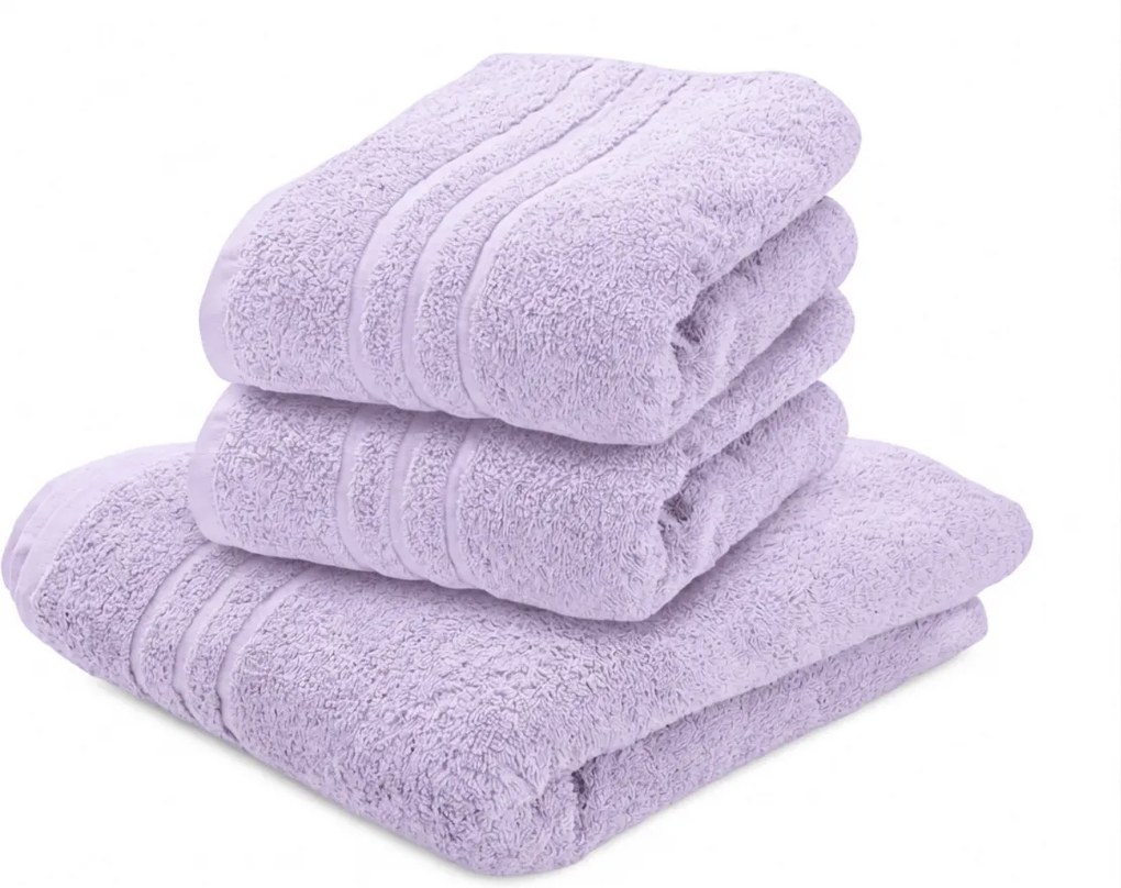 Prosop CLASSIC COLOR 50 x 100 cm lavanda, 100% bumbac