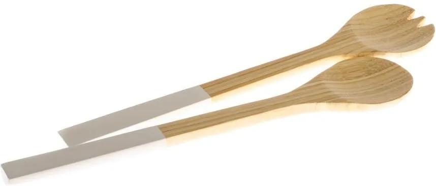 Set 2 tacâmuri din bambus pentru salată Dakls Bamboo