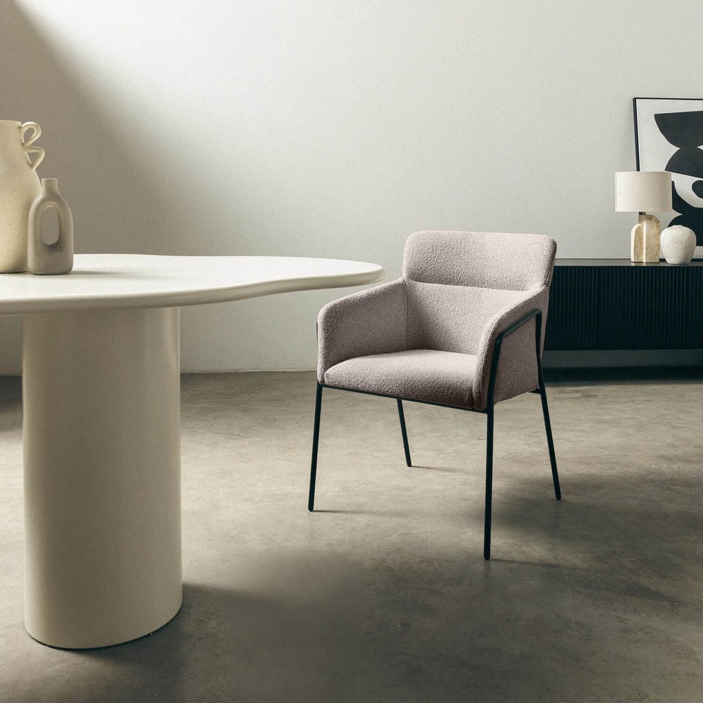 Fotoliu design bej HELSINKI