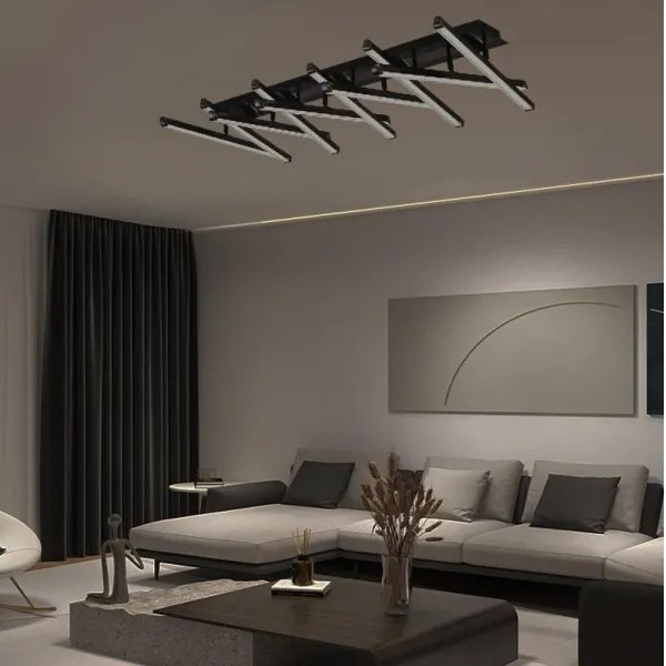 Lustră LED dimabilă aplicată LED/125W/230V 3000-6500K + telecomandă