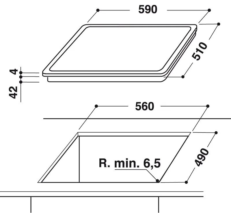 Plită ceramică Whirlpool AKT 8090/NE, 6200W, 4 zone, 9 trepte, indicatori de căldură reziduală, cronometru, negru