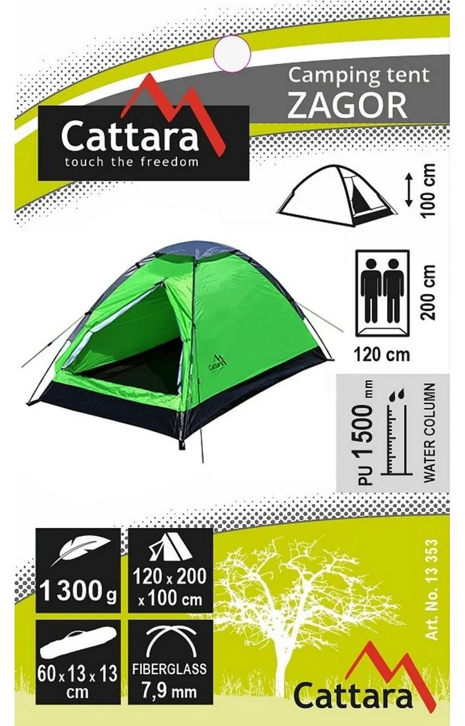 Cattara Cort pentru 2 persoane Zagor 200 x 120 x 100 cm