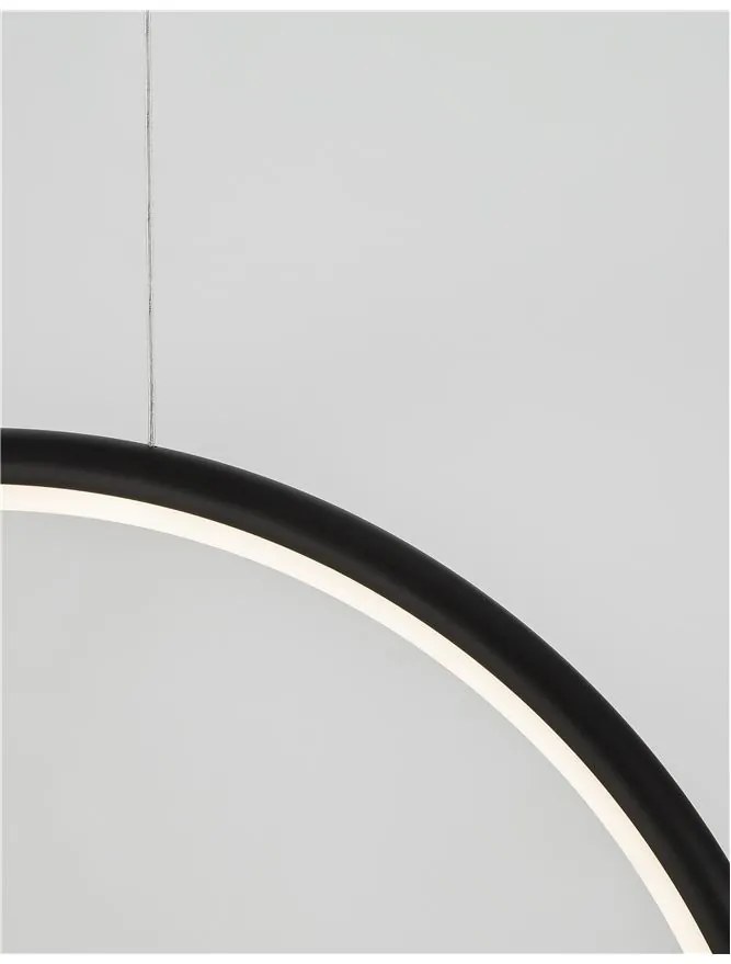 Lustra LED dimabila cu telecomanda design modern Celia negru