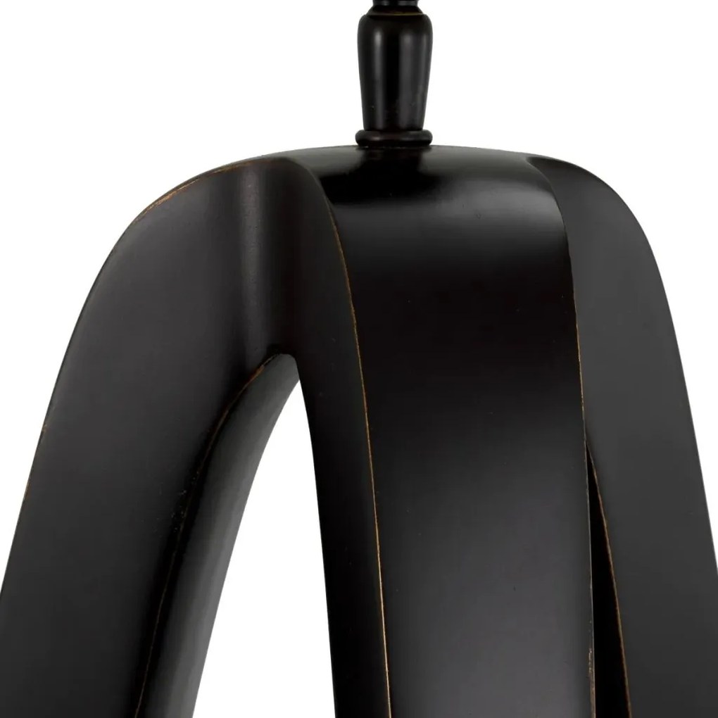 Veioza, Lampa de masa design LUX, Aluminiu, Tesatura, Madrona