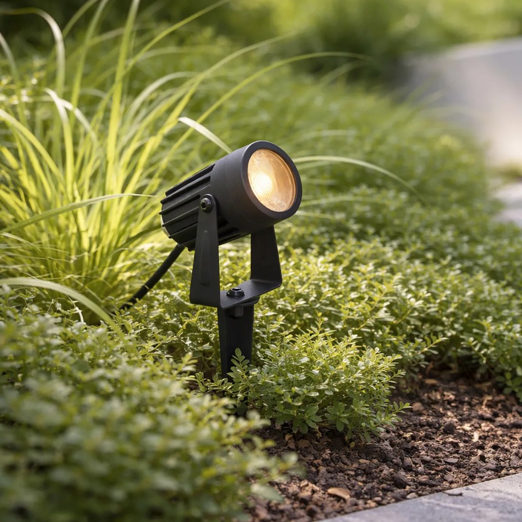 Spot modern de 12V negru cu LED inclus IP67 - Voltaire Pico