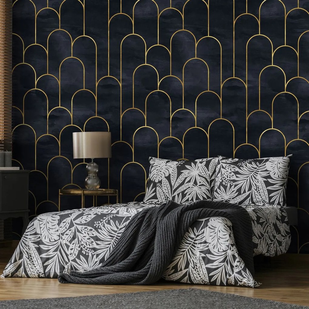 Fototapet - Glamour - motiv auriu (254x184 cm)