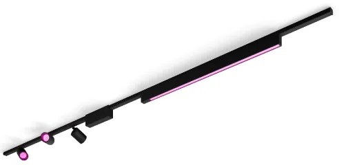 Philips SADA 4xLED RGB Hue, stmívatelné svítidlo do lištového systému, 44,6W, 23