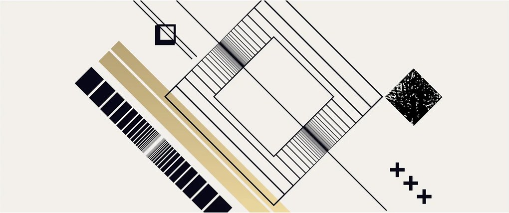 Tablou - Forme geometrice N⁰6 (120x50 cm)