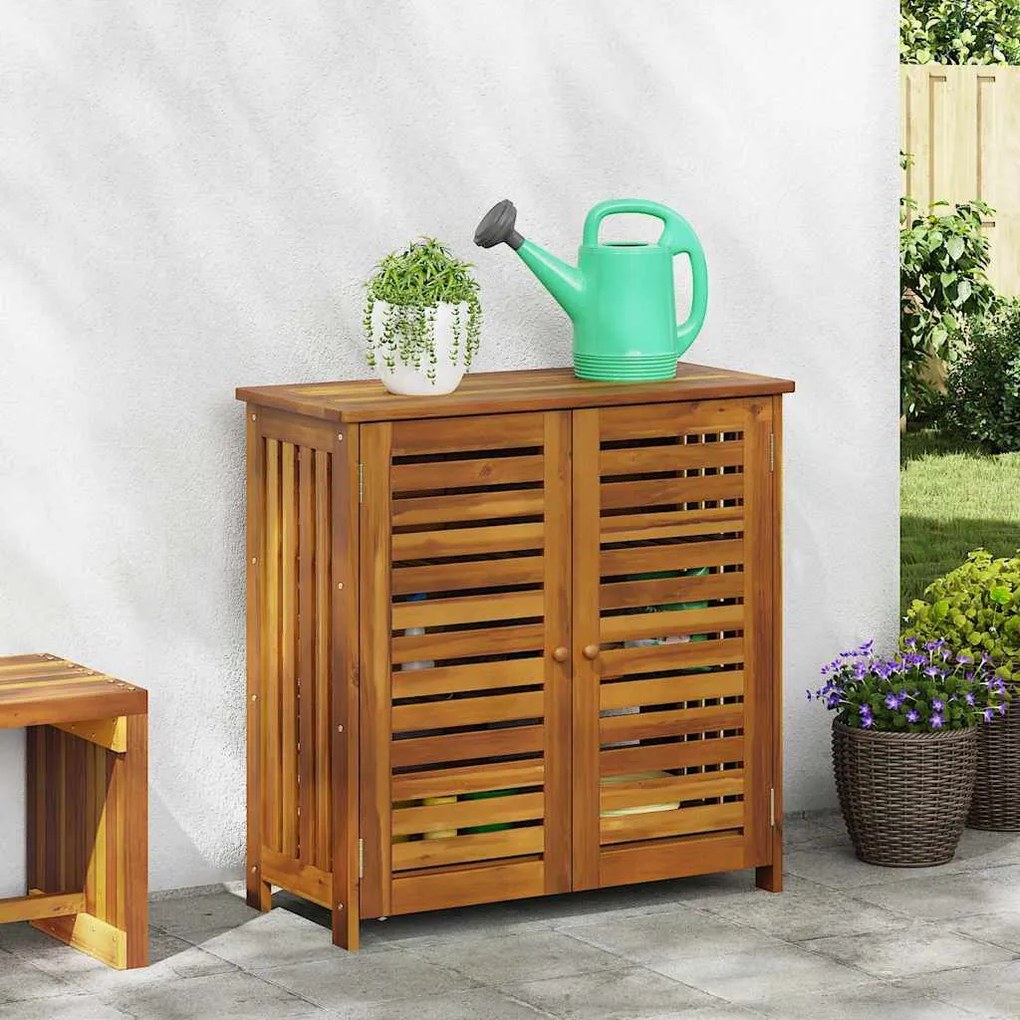 vidaXL Dulap de grădină Maro 78 x 36.5 x 78cm Lemn masiv de acacia