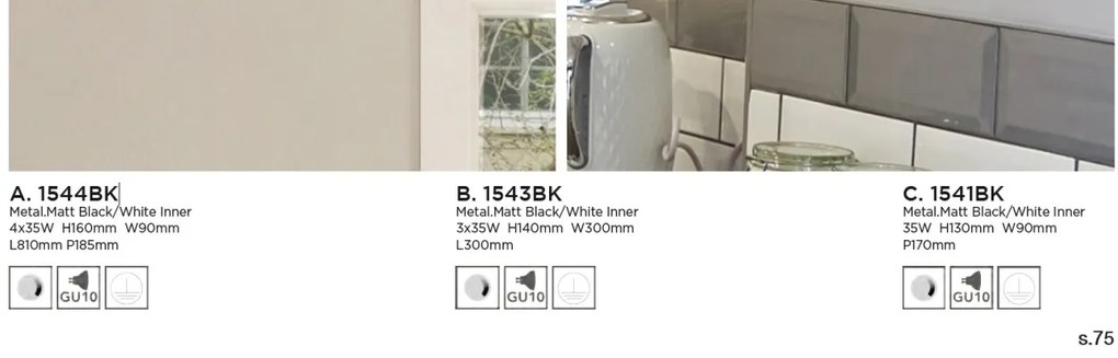 Plafoniera stil industrial cu 3 spoturi orientabile Focus 1543BK SRT